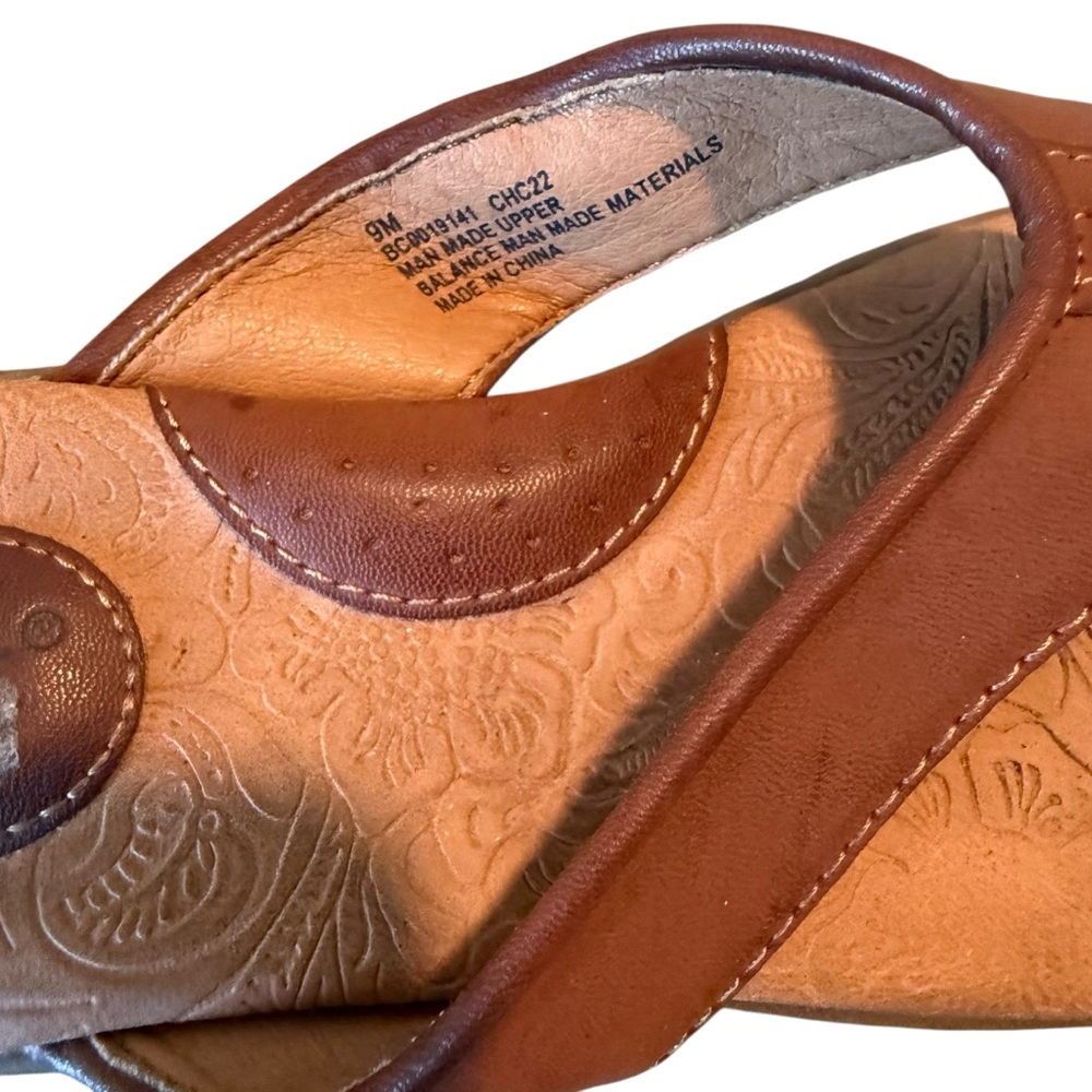 BOC Zita BC0019141 Sandals Women's US 9M Brown Toe Post Comfort Slip On Thong - Picture 6 of 6